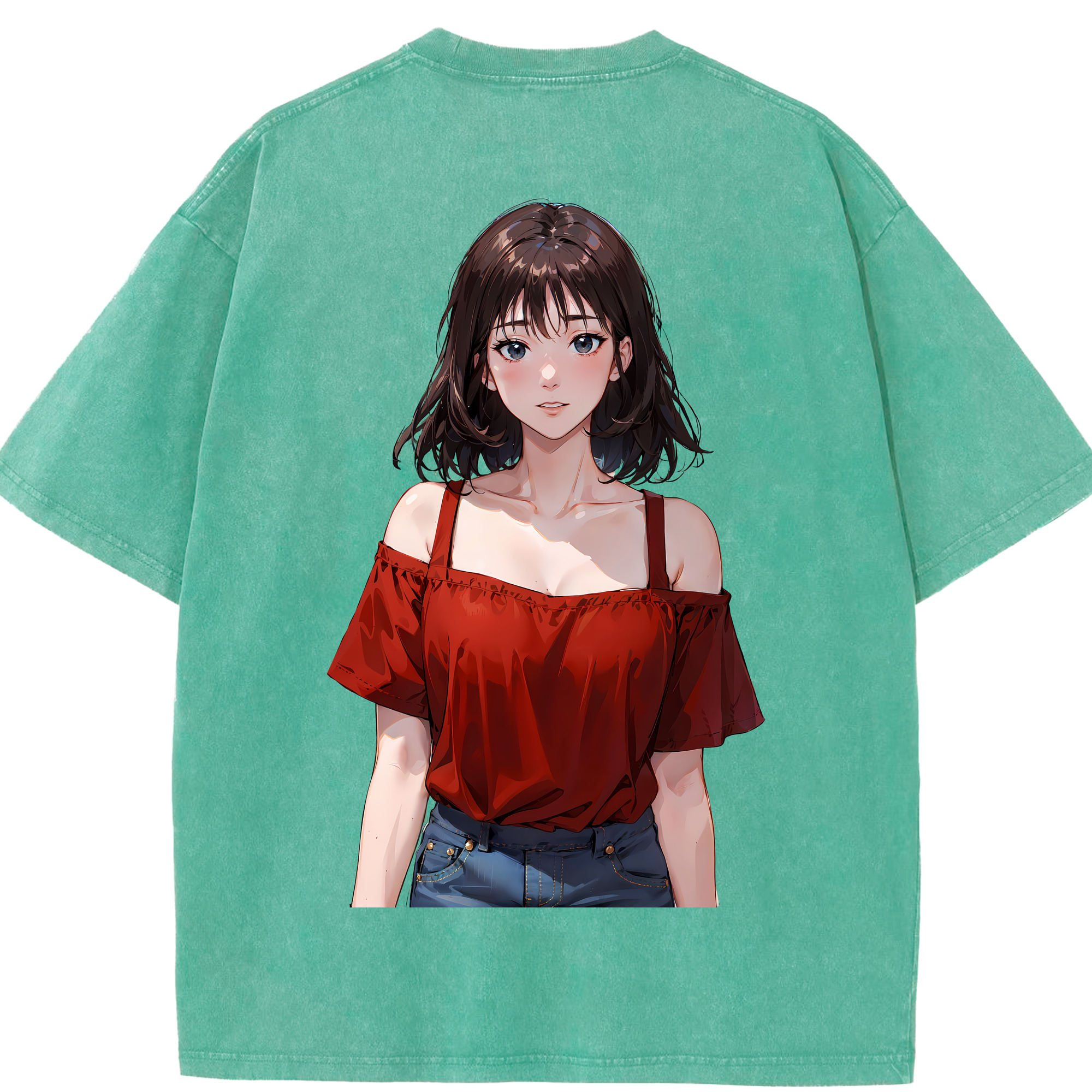 （画像用） SLAM DUNK／スラムダンク 綿100% ヴィンテージ風 半袖Tシャツ（背面プリント）